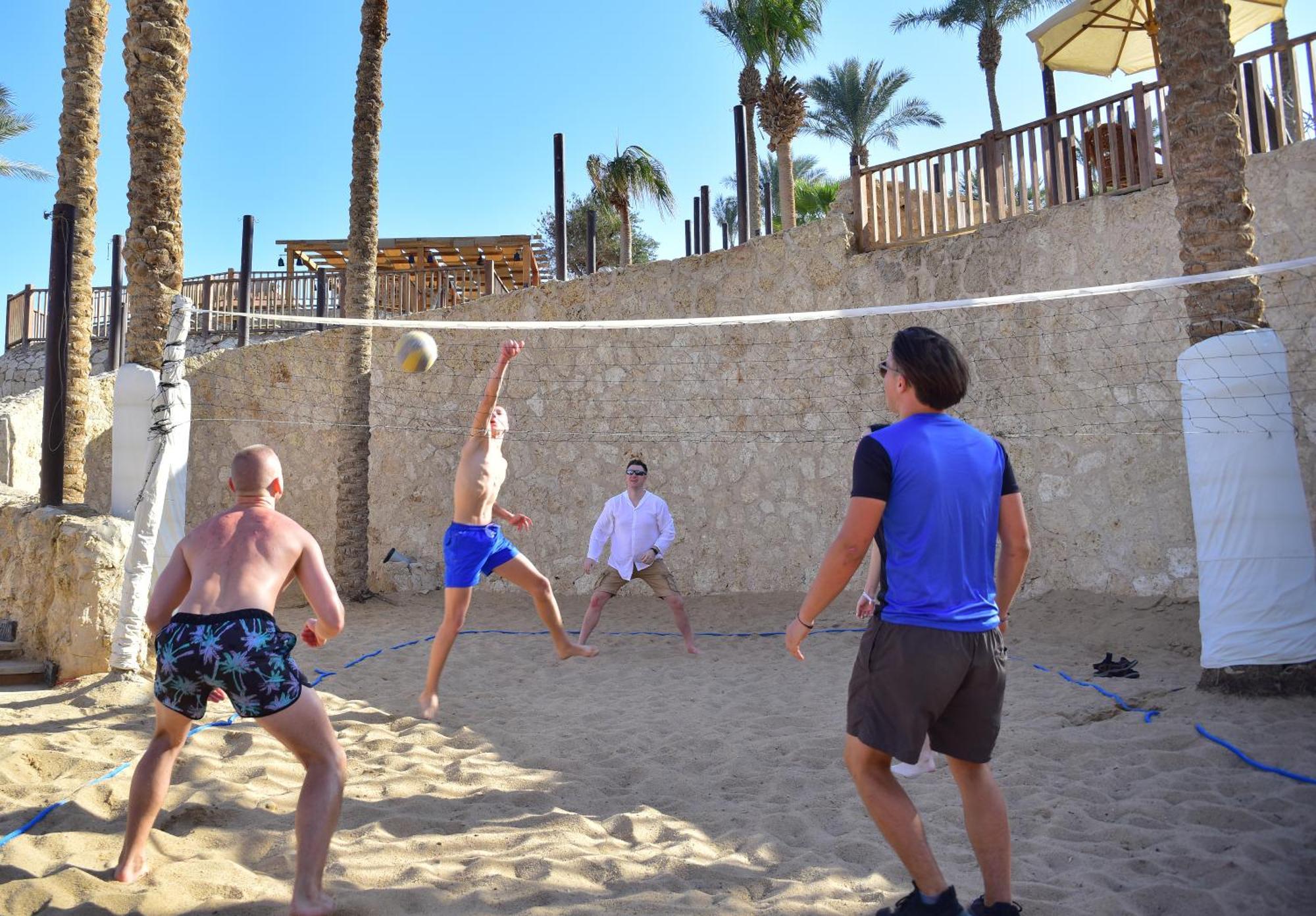 The Grand Hotel Sharm El Sheikh Exterior photo Beach volleyball at the 2018 Mediterranean Games